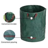 Sac à déchets de jardin 50L-600L, sac de jardin de grande capacité, sac à feuilles réutilisable, imperméable, conteneur de stockage et de collecte pour jardin et cour