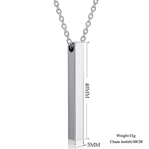 Regalo <span class=keywords><strong>de</strong></span> San Valentín barato su rey su Reina collar inspirador 316L Acero inoxidable personalizado grabado nombre pareja collares - Product Image 4