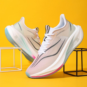 Chaussures de course professionnelles pour hommes, légères, respirantes, absorbant les chocs, avec plaque en carbone, <span class=keywords><strong>test</strong></span>ées physiquement, printemps-été - Product Image 3