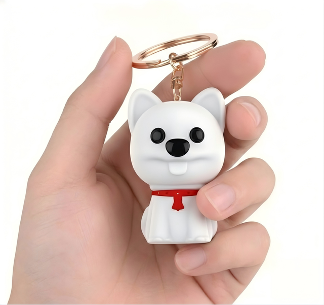 White 8G Voice-Controlled Digital Voice Recorder USB Mini Cute Dog Car Black Box