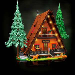 Yuxing Model King 16053 <b>Plastic</b> Cabin Building <b>Blocks</b> Light Strip 800+ Pieces Battery Powered Ages 10+ Adult DIY Assembly Toy - Product Image 1