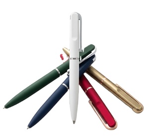 2026 Customized Metal Finish Printing <b>Matte</b> Black Business Gel Pen Soft <b>Rubber</b> Office School Executive CEO Portable Pen - Product Image 1