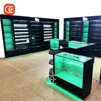 Vitrines pour Magasins de Tabac, Équipements pour Magasins de Tabac, Vitrine à Tabac, Vitrine en Verre avec Éclairage LED, Vitrine d'Exposition pour Magasins de Chicha