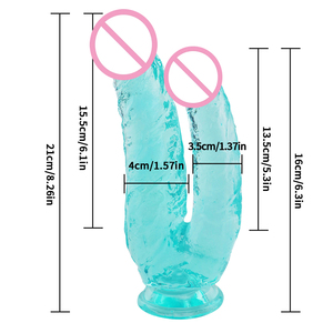 Juguetes Sexuales para Adultos, Dildo Realista Suave, Juguetes Sexuales de <span class=keywords><strong>Doble</strong></span> Inserción, Pene Falso de <span class=keywords><strong>Doble</strong></span> Cabeza - Product Image 6