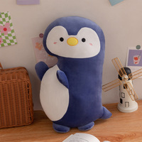 Peluche de dessin animé, crocodile, pingouin, coussin, peluche, décoration de canapé, adorable cochon rose, chat noir, poupée pour filles