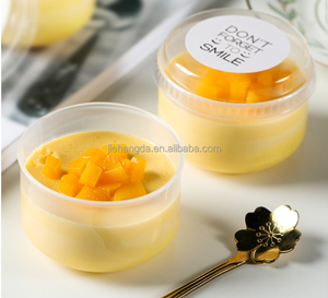 Gobelets à pâtisserie en PP résistant aux hautes températures, boîte à pudding, gelée, <span class=keywords><strong>yaourt</strong></span>, <span class=keywords><strong>gâteau</strong></span>, dessert, gobelet en plastique avec couvercle - Product Image 4