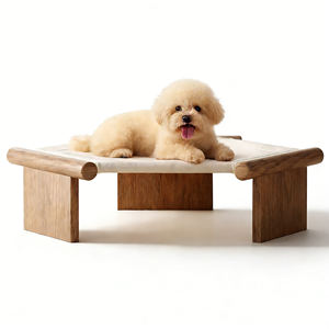 Beliebtes Kreatives Vier-Jahreszeiten-Universal-Hexagon-Haustierbett aus Massivholz mit Oxford-Stoff, Atmungsaktiv und Waschbar, für Kleine Hunde - Product Image 1