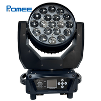 Luz de Cabeza Móvil LED RGBW 4 en 1 de 19x15W, Efecto Wash Beam, Iluminación DMX para Escenarios, Conciertos, DJ, Clubes, Discotecas, Eventos y Espectáculos