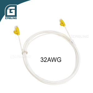 Câble réseau Gcabling plat blindé Cat6 Cat5e Cat6a Cat6 Cat5 UTP FTP de 2 m <span class=keywords><strong>ou</strong></span> 1 mètre pour panneau de brassage - Product Image 4
