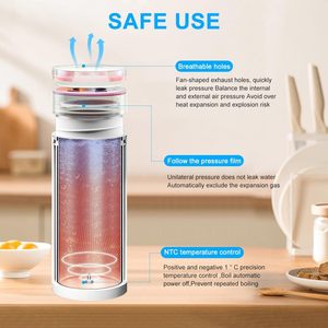 Taza Eléctrica Inteligente con Calefacción, Taza Aislante Integrada, Taza Portátil de Viaje con Ajuste de Temperatura, Hervidor de Agua, 400 ml - Product Image 3