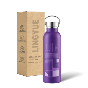 Bouteille d'eau isotherme en acier inoxydable Lingyue, 350-1000 ml, garde le froid 24h et le chaud 12h, idéale pour la gym et la randonnée - Product Image 2
