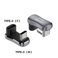 Adaptateur USB Type C à 180 degrés, USB-A femelle vers Type-C mâle, extension en forme de U, charge rapide 140W, transmission haute vitesse 20 Gbps
