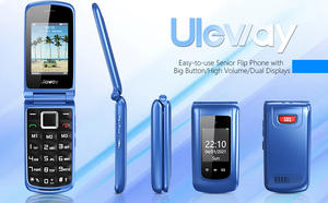 Prix d'usine - Téléphone mobile 4G double <span class=keywords><strong>SIM</strong></span> pour seniors avec SOS, grand écran 2.4+1.77, double écran LCD pour personnes âgées - Product Image 2