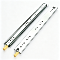 Glissières de tiroir robustes de 53 mm avec double mécanisme de verrouillage, capacité de 100 kg, pour boîte à outils, camping-car, camion utilitaire, garage, armoire de rangement mobile