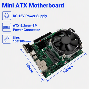 Placa Base Industrial 6 COM Dual HDMI 4K con <span class=keywords><strong>Socket</strong></span> LGA1151 para Core I3 I5 I7 <span class=keywords><strong>I9</strong></span>, PCIe X16, M.2 SSD, DDR3, DDR4, 12V DC - Product Image 2
