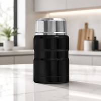Nouvelle boîte à lunch isotherme portable à double paroi en acier inoxydable de grande capacité, design minimaliste moderne, adaptée pour