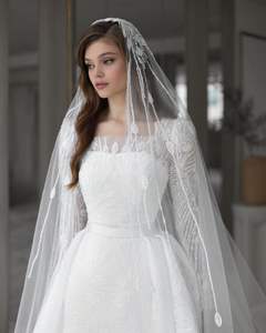 Милое свадебное платье с длинным рукавом в стиле бохо - Product Image 2