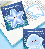 Notes autocollantes créatives pour enfants en forme de mini-animaux marins mignons, à faire soi-même, pour les étudiants