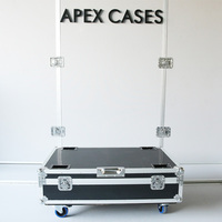 APEX CASES OEM - Coffret de transport en aluminium robuste sur mesure pour l'éclairage de scène - Garantie de 3 ans pour les loquets - 4 pouces