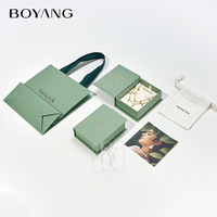 Boîte à bijoux en forme de livre en papier recyclable, créative et personnalisée Boyang, pour bracelet, boucles d'oreilles et collier