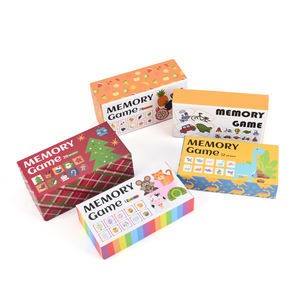 Impresión personalizada de dibujos animados Diseño EDUCACIÓN memoria juego a juego tarjeta aprendizaje regalos juego de memoria para niños - Product Image 6