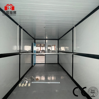 Maison préfabriquée extensible en acier léger pliable facilement, conteneur préfabriqué de 40 pieds ou 20 pieds, villa préfabriquée pliable, 5 chambres avec salle de bain