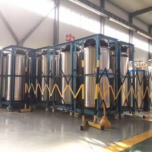 Dewar de cylindre d'oxygène liquide cryogénique auto-pressurisé 200L LO2 pour le remplissage - Product Image 3