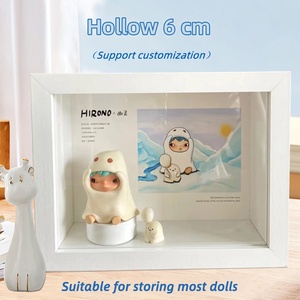 15.2*20.3cm Khung hộp bóng gỗ 6cm Khung hộp sâu đen trắng khung hộp rỗng - Product Image 6