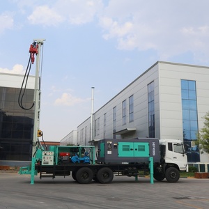 Plataforma de Perforación Hidráulica Montada en Camión de 460 m, Máquina Perforadora de Pozos de <span class=keywords><strong>Agua</strong></span> con Motor Diésel - Product Image 2