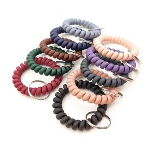 Bobine spirale flexible extensible, bracelet à ressort avec porte-clés/ - Product Image 6