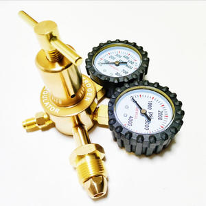 เกจวัดไนโตรเจนแรงดันสูง G5/8 N2 แบบขั้นตอนเดียว ตัวควบคุมแรงดันทองเหลืองทั้งหมด วาล์วลดแรงดัน สำหรับการค้าต่างประเทศ มาตรฐาน CGA80 - Product Image 5