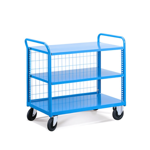Fami Combi Cf Series Modular <b>Trolley</b> With Brakes Steel Base 1135x625x1045mm Blue Ral5012 - Product Image 3
