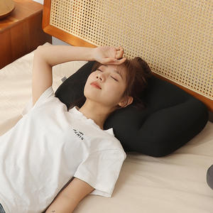 Oreiller coréen en particules de mousse, support carré pour le cou et les lombaires, fermeté moyenne, housse lavable pour usage professionnel adulte - Product Image 2