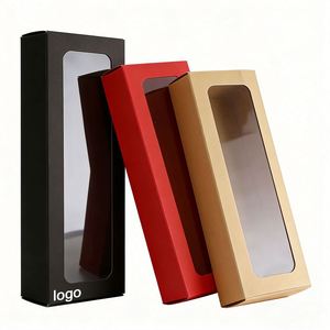 Factory Direct Customizable Slim Paper <b>Box</b> With Clear Window Multi-color Ideal for <b>Dessert</b> & Jewelry Packaging - Product Image 2