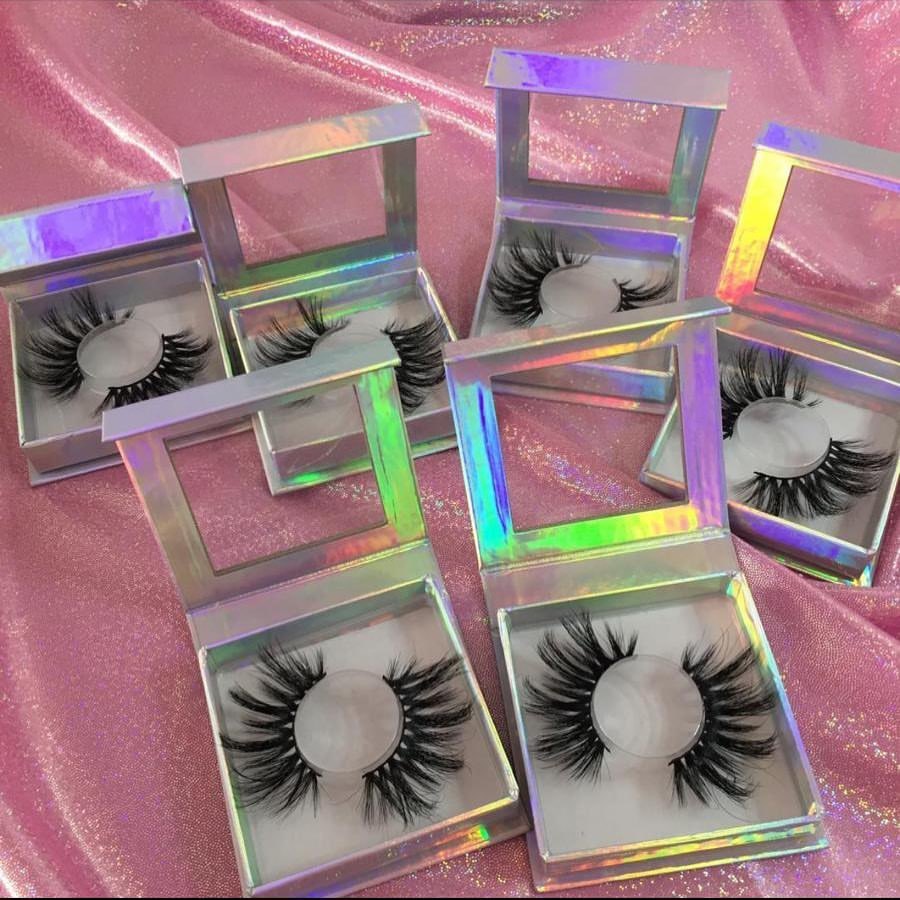 Échantillon gratuit 25mm 3d vison cils Cruelty Free Custom marque privée 100% vison réel 25mm 3d faux bord visons vendeurs