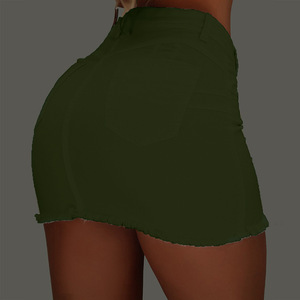 Falda Vaquera <span class=keywords><strong>de</strong></span> Cintura Alta con Botones para Mujer, Diseño Moderno <span class=keywords><strong>de</strong></span> <span class=keywords><strong>Aliexpress</strong></span> - Product Image 6