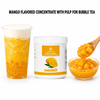 Fournisseur de Bubble Tea, Usine Source, Marque Internationale Dayou, Concentré aromatisé à la mangue de 1,2 kg avec pulpe pour les magasins de thé au lait