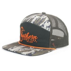 หมวกแก๊ปตาข่าย 7 ช่องทรง Trucker ยี่ห้อ Richardson รุ่น 168 ลายพราง Bottomland พร้อมเชือกผูก - Product Image 3