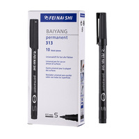Vente en gros Stylo marqueur permanent de couleur 318f Stylo marqueur noir à pointe fine