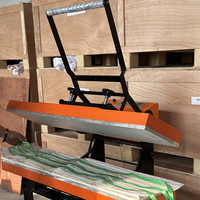 Presse à chaud manuelle à plat industrielle 25x100 cm pour impression de lanières