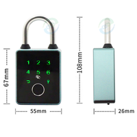 Cadenas intelligent TTLock Tuya App avec carte NFC, empreinte digitale, connectivité Wi-Fi, étanche, clé sécurisée et accès cloud