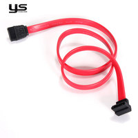Kabel Data SATA 7Pin Yeasion YS-09 Berkualitas Tinggi, Kabel Ekstensi Serial ATA Custom untuk SSD HDD Komputer Motor