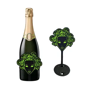 Factory Supplier Customized Waterproof El Wine Bottle Label For Champagne