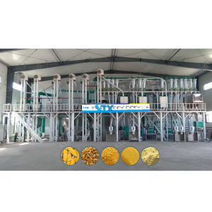 Usine complète de mouture de maïs électrique 50t/24h automatique avec dégermeur et moulin à rouleaux pour la farine d'ugali - Product Image 3