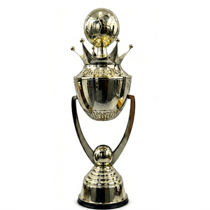Golden Basketball <b>Trophy</b> <b>Cup</b> With Net Design Durable Metal Award For Sports Achievement Display - Product Image 1