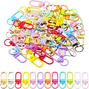Lot de clips porte-clés pivotants à mousqueton, crochets pour porte-clés, accessoires de quincaillerie pour lanières et breloques de sac - Product Image 1