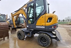 Machine de construction agricole compacte sur roues et chenilles d'occasion de haute qualité 6t 0,23m³ XE60WGH alternative 48kW - Product Image 2