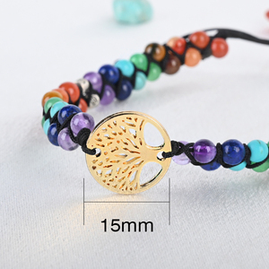 กำไลหินธรรมชาติบำบัดรักษา 7 จักระ ขายส่ง - Product Image 2