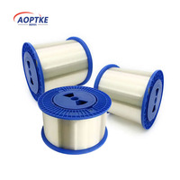 AOPTKE G657A2 G652D G657A1 Núcleo de fibra óptica 50km Cable de caída de interior desnudo Transparente 0,2mm 0,25mm Cable FTTH Comunicación CE