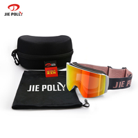 Lunettes de ski OTG personnalisées avec logo OEM, verres magnétiques de luxe pour l'extérieur, photochromiques, pour snowboard,
